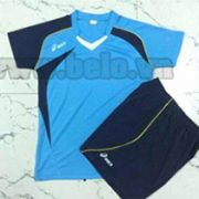 Áo bóng chuyền asics nam xanh ngọc AS02 giá rẻ Hà Nội