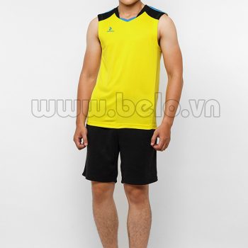 Áo bóng chuyền nam sát nách màu vàng mã CSN017 thiết kế hiện đại !